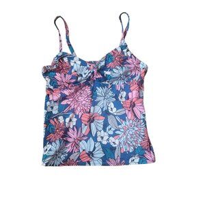 NWT Swimsuit For All Women's Floral Strapped Bathing Suit Tankini Size 10C/D‎